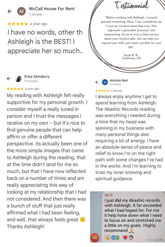 Testimonials Akashic Record course 3