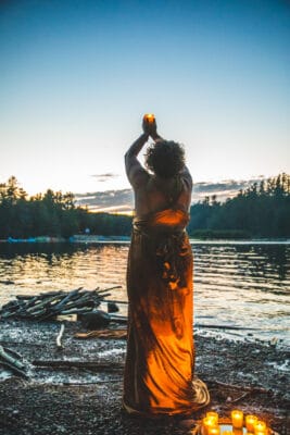 Akashic Records course - Candle to the sky backlit